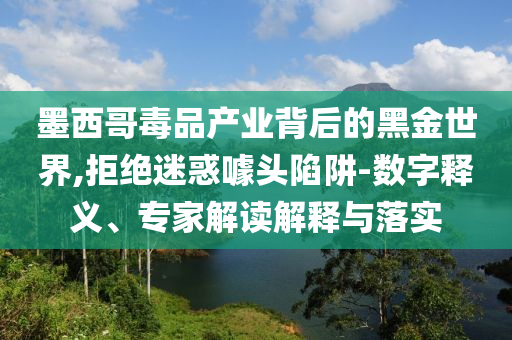 墨西哥毒品產(chǎn)業(yè)背后的黑金世界,拒絕迷惑噱頭陷阱-數(shù)字釋義、專家解讀解釋與落實