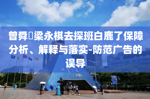 曾舜晞梁永棋去探班白鹿了保障分析、解釋與落實-防范廣告的誤導