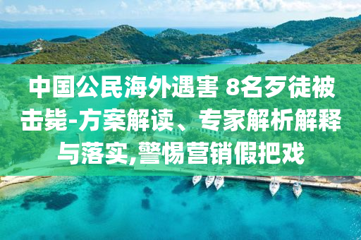 中國(guó)公民海外遇害 8名歹徒被擊斃-方案解讀、專家解析解釋與落實(shí),警惕營(yíng)銷假把戲