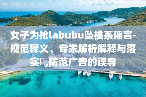 女子為搶labubu墜樓系謠言-規(guī)范釋義、專家解析解釋與落實?,防范廣告的誤導