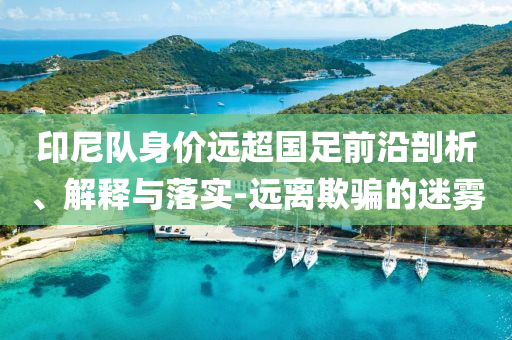 印尼隊(duì)身價遠(yuǎn)超國足前沿剖析、解釋與落實(shí)-遠(yuǎn)離欺騙的迷霧