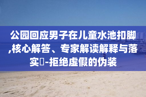 公園回應(yīng)男子在兒童水池扣腳,核心解答、專家解讀解釋與落實(shí)?-拒絕虛假的偽裝