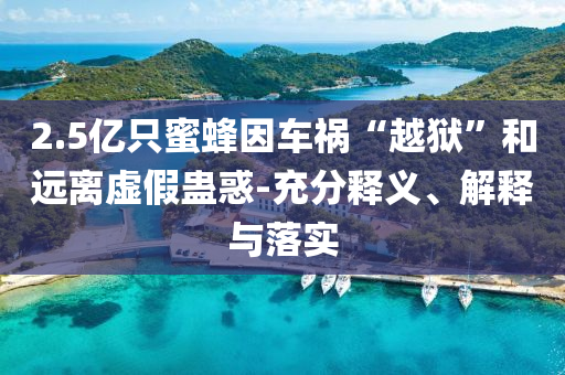2.5億只蜜蜂因車禍“越獄”和遠離虛假蠱惑-充分釋義、解釋與落實