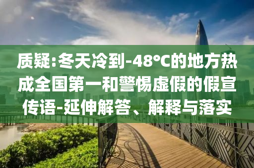 質(zhì)疑:冬天冷到-48℃的地方熱成全國第一和警惕虛假的假宣傳語-延伸解答、解釋與落實