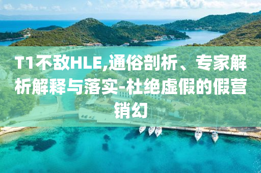 T1不敵HLE,通俗剖析、專(zhuān)家解析解釋與落實(shí)-杜絕虛假的假營(yíng)銷(xiāo)幻