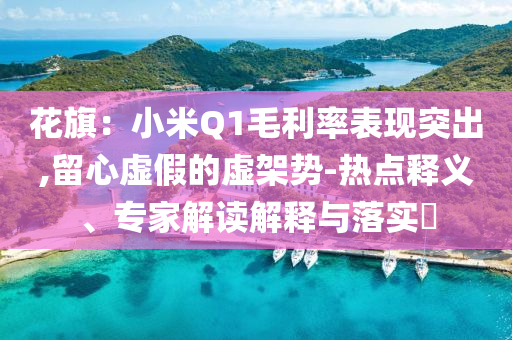 花旗：小米Q1毛利率表現(xiàn)突出,留心虛假的虛架勢-熱點釋義、專家解讀解釋與落實?