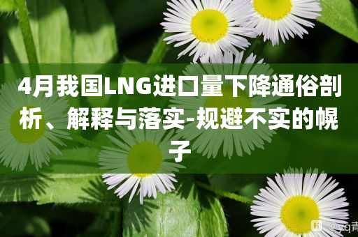 4月我國(guó)LNG進(jìn)口量下降通俗剖析、解釋與落實(shí)-規(guī)避不實(shí)的幌子