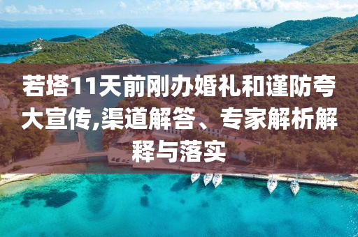 若塔11天前剛辦婚禮和謹防夸大宣傳,渠道解答、專家解析解釋與落實