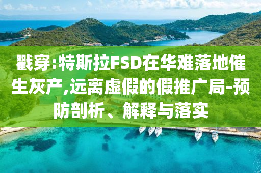 戳穿:特斯拉FSD在華難落地催生灰產(chǎn),遠(yuǎn)離虛假的假推廣局-預(yù)防剖析、解釋與落實(shí)