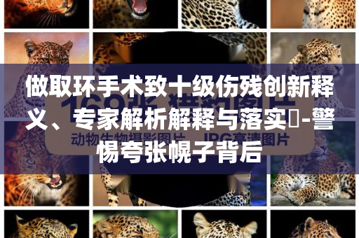 做取環(huán)手術(shù)致十級(jí)傷殘創(chuàng)新釋義、專家解析解釋與落實(shí)?-警惕夸張幌子背后