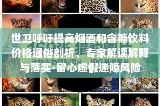 世衛(wèi)呼吁提高煙酒和含糖飲料價(jià)格通俗剖析、專(zhuān)家解讀解釋與落實(shí)-留心虛假迷障風(fēng)險(xiǎn)