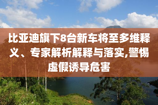 比亞迪旗下8臺新車將至多維釋義、專家解析解釋與落實,警惕虛假誘導危害