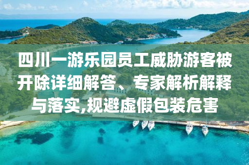 四川一游樂園員工威脅游客被開除詳細(xì)解答、專家解析解釋與落實(shí),規(guī)避虛假包裝危害