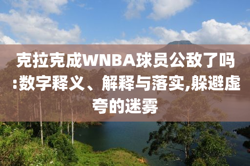 克拉克成WNBA球員公敵了嗎:數(shù)字釋義、解釋與落實,躲避虛夸的迷霧