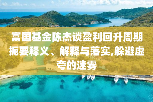 富國基金陳杰談盈利回升周期扼要釋義、解釋與落實,躲避虛夸的迷霧