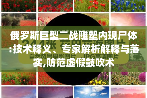 俄羅斯巨型二戰(zhàn)雕塑內(nèi)現(xiàn)尸體:技術(shù)釋義、專家解析解釋與落實,防范虛假鼓吹術(shù)