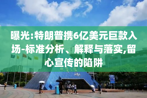 曝光:特朗普攜6億美元巨款入場-標(biāo)準(zhǔn)分析、解釋與落實(shí),留心宣傳的陷阱