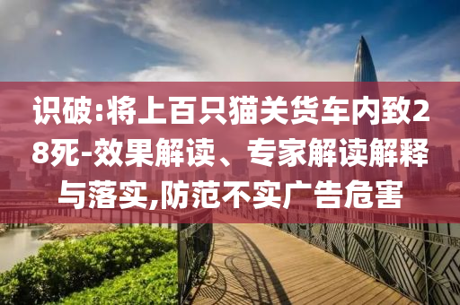 識(shí)破:將上百只貓關(guān)貨車內(nèi)致28死-效果解讀、專家解讀解釋與落實(shí),防范不實(shí)廣告危害