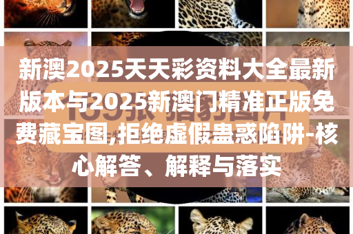 新澳2025天天彩資料大全最新版本與2025新澳門精準正版免費藏寶圖,拒絕虛假蠱惑陷阱-核心解答、解釋與落實