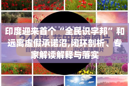 印度迎來首個“全民識字邦”和遠離虛假承諾沼,閉環(huán)剖析、專家解讀解釋與落實