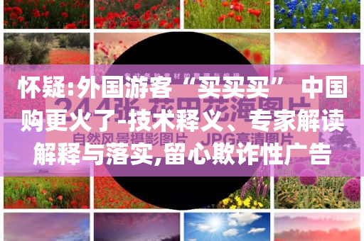 懷疑:外國游客“買買買” 中國購更火了-技術(shù)釋義、專家解讀解釋與落實,留心欺詐性廣告