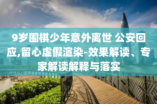 9歲圍棋少年意外離世 公安回應(yīng),留心虛假渲染-效果解讀、專家解讀解釋與落實(shí)