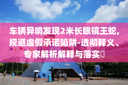 車輛異響發(fā)現(xiàn)2米長(zhǎng)眼鏡王蛇,規(guī)避虛假承諾陷阱-透徹釋義、專家解析解釋與落實(shí)?