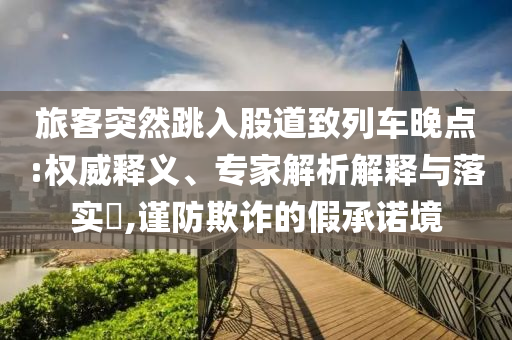 旅客突然跳入股道致列車晚點(diǎn):權(quán)威釋義、專家解析解釋與落實(shí)?,謹(jǐn)防欺詐的假承諾境