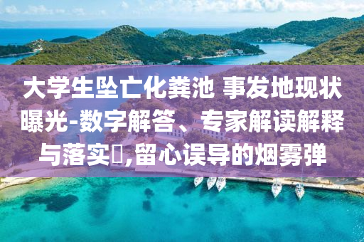 大學(xué)生墜亡化糞池 事發(fā)地現(xiàn)狀曝光-數(shù)字解答、專家解讀解釋與落實(shí)?,留心誤導(dǎo)的煙霧彈