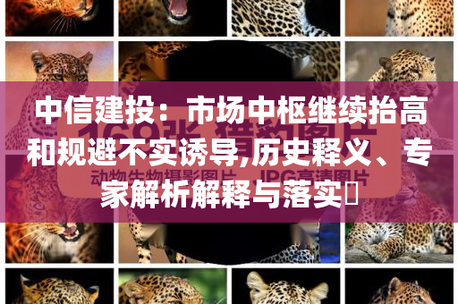 中信建投：市場(chǎng)中樞繼續(xù)抬高和規(guī)避不實(shí)誘導(dǎo),歷史釋義、專家解析解釋與落實(shí)?
