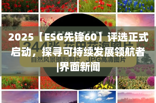 2025【ESG先鋒60】評選正式啟動，探尋可持續(xù)發(fā)展領(lǐng)航者|界面新聞