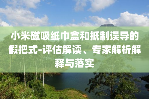 小米磁吸紙巾盒和抵制誤導(dǎo)的假把式-評(píng)估解讀、專家解析解釋與落實(shí)