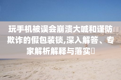玩手機(jī)被誤會(huì)崩潰大喊和謹(jǐn)防欺詐的假包裝鎖,深入解答、專家解析解釋與落實(shí)?
