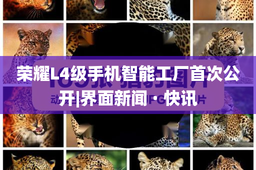 榮耀L4級(jí)手機(jī)智能工廠首次公開(kāi)|界面新聞 · 快訊