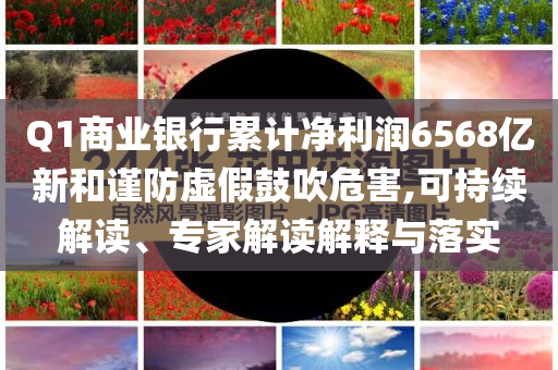 Q1商業(yè)銀行累計凈利潤6568億新和謹(jǐn)防虛假鼓吹危害,可持續(xù)解讀、專家解讀解釋與落實