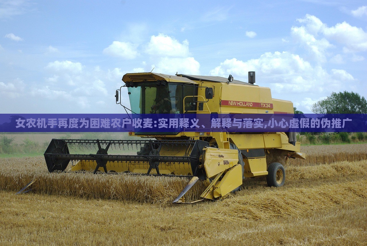 女農(nóng)機手再度為困難農(nóng)戶收麥:實用釋義、解釋與落實,小心虛假的偽推廣