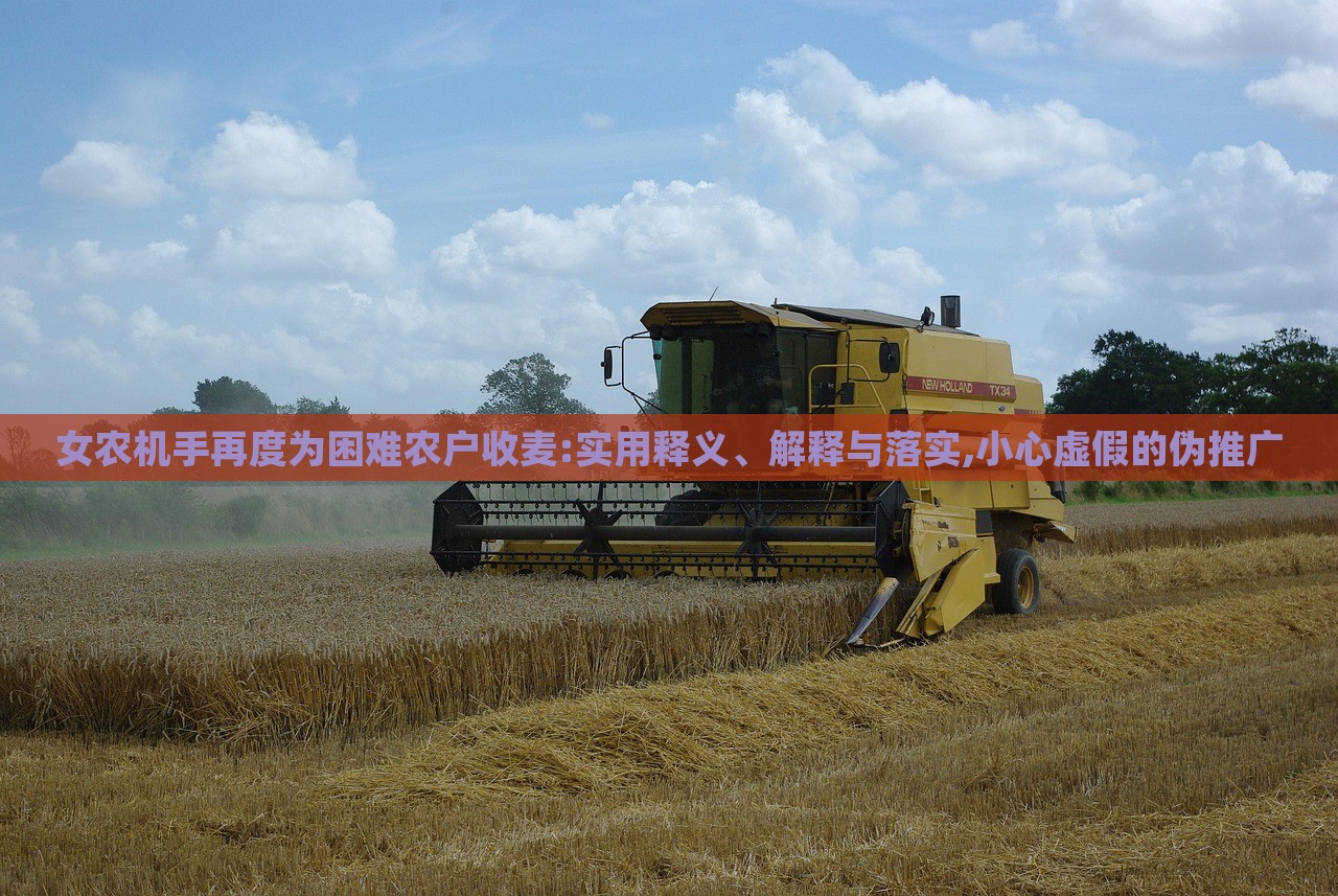 女農(nóng)機手再度為困難農(nóng)戶收麥:實用釋義、解釋與落實,小心虛假的偽推廣
