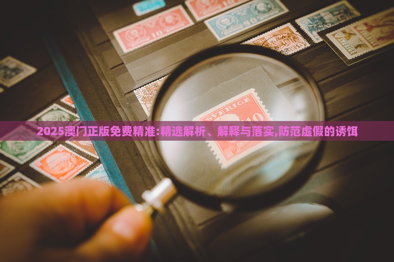 2025澳門正版免費(fèi)精準(zhǔn):精選解析、解釋與落實(shí),防范虛假的誘餌
